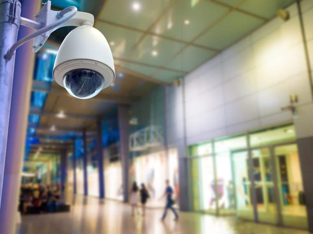 Klaassen Surveillance Security Camera or CCTV in shopping mall